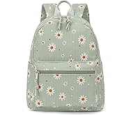 Yusudan Corduroy Womens Mini Backpack Girls Small Backpack Purse Fashion Casual Daypack School Bookbag (Daisy Green)