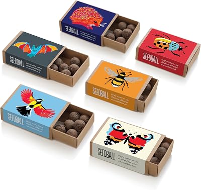 Seedball Wildflower Seed Bombs Wildlife Collection 6 Packs UK