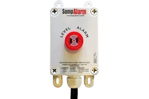 in/Outdoor High Water Alarm w/Pilot Light and Horn for Septic/Sump/Pond & Other Applications