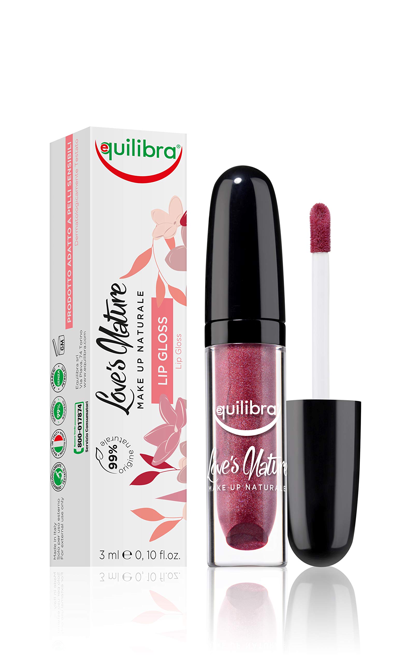 Equilibra Lip Gloss ULG04 Cherry Red - 4 Ml