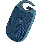 JUOVI Clip Portable Bluetooth Speaker Wireless,Stereo Sound,24H Playtime,Loud Volume,Bluetooth 5.3 Connectivity,IP68 Waterproof,Built-in Carabiner,Speaker for Beach,Room,and Outdoor Travel (Blue)