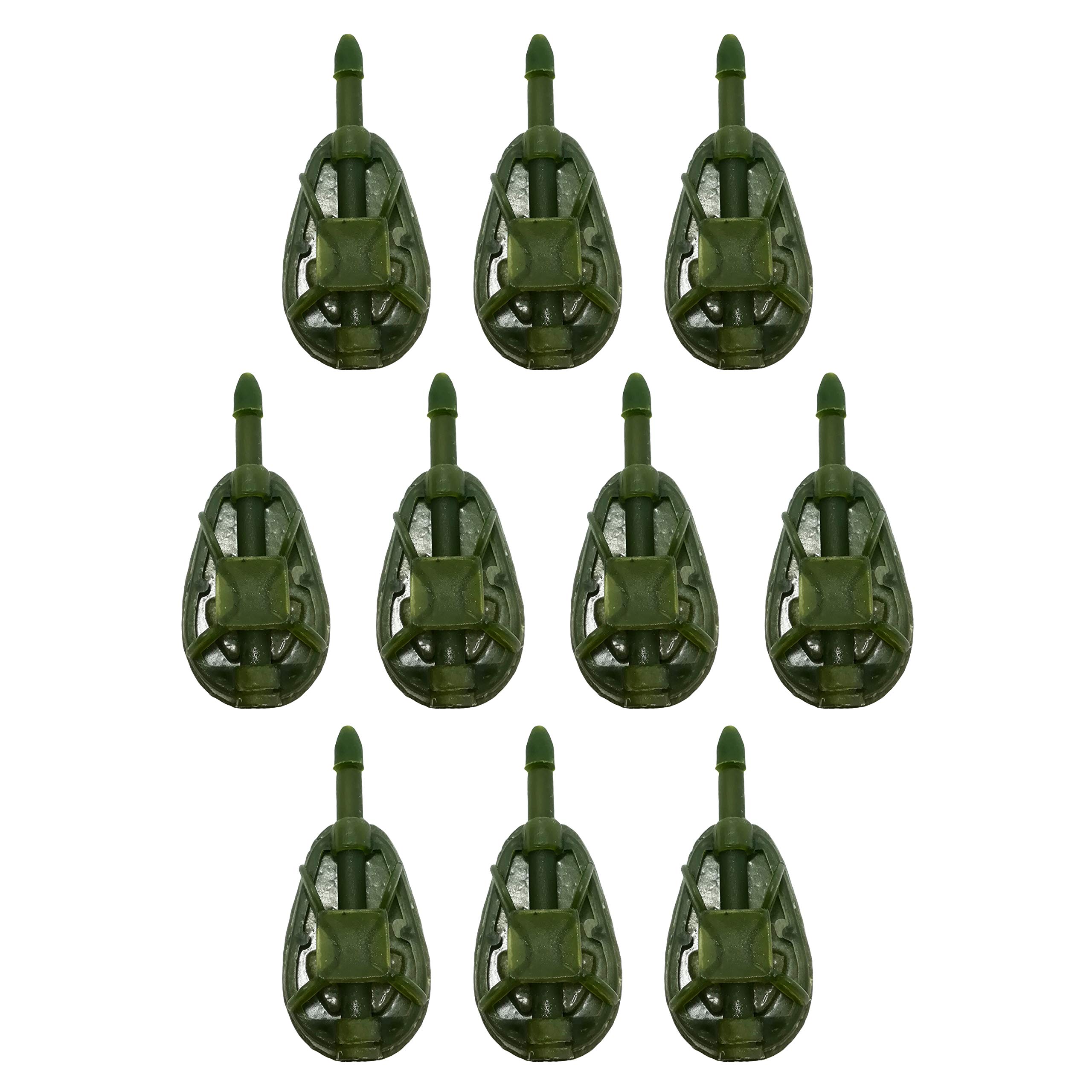 FLADEN Fishing - 10 x FEEDERS - Standard Cross X Inline Fishing Feeders 20g and 45g Bulk Packs - Great For Use With a Wide Range of Groundbaits (10 x 45g Feeders)