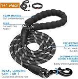 haapaw Reflective Dog Collar with Soft Neoprene Padded Nylon Adjustable view 4