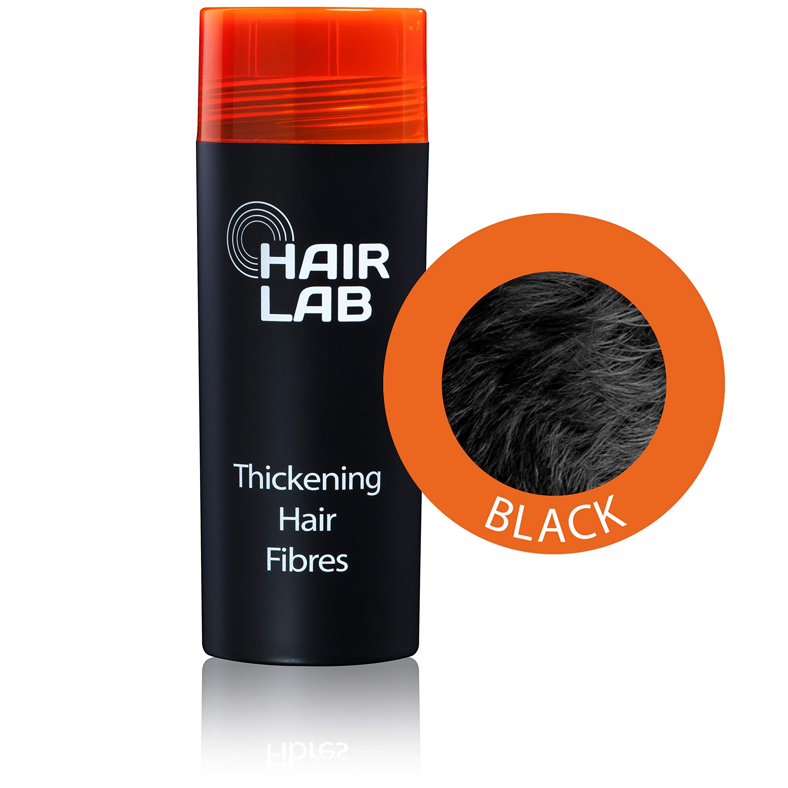 HairLab 100% Organic Hair-Thickening Keratin Fibres for Concealing Hair Loss and Thinning Hair - 30g Black — image 1