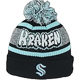 ZHATS NHL Unisex Kids NHL Officially Licensed Youth Beanie Pom Rogue