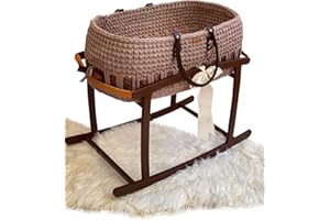 MYBASSINET Premium Moses Baby Bassinet: Comfortable & Secure Unisex Moses Basket 27.5x13.7x9.84" (Only Basket)
