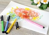 Faber-Castell Pitt Artist Pen Brush India Ink Wallet of 6 Basic Colours view 4