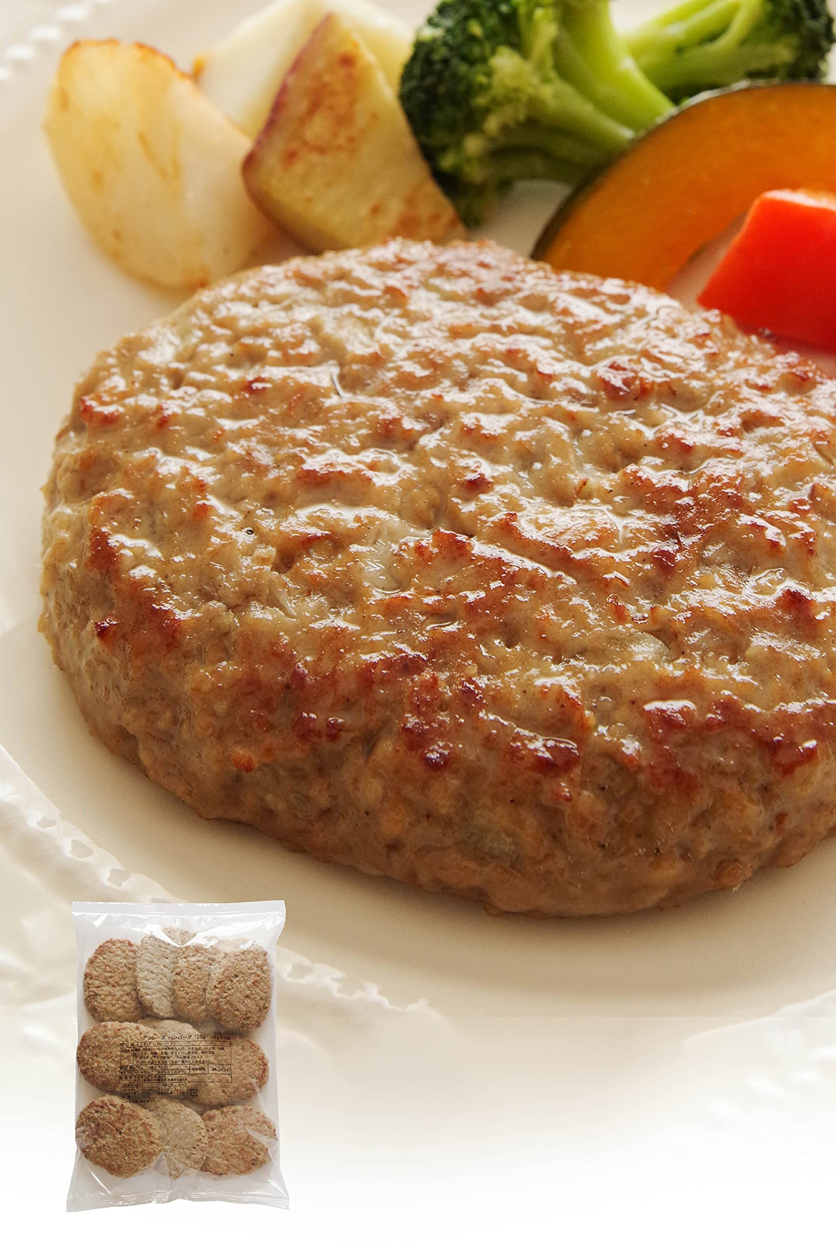 冷凍ハンバーグ ハンバーグ 【 厳選 鶏肉 × 国内 加工の絶品 ハンバーグ 】 レトルト 冷凍 （ 時短のお弁当や普段の食卓の おかず にも） 詰め合わせ お取り寄せグルメ [ 極うま冷食まーけっと ]120g×10個入り の商品画像