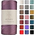 Sensy Premium 2mm 251 Yards Polyester Rope 100% Polypropylene Cord Macrame Cord 2mm Crochet Bag Cord Macrame Rope Crochet Thread Gift for Knitter (Plum)