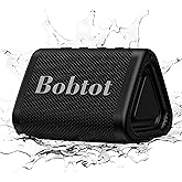 Bobtot Portable Bluetooth Speaker, IPX7 Mini Speaker, Loud and Stereo Sound with Bass, 15H Playing Time, TWS Pairing for Travel, Party, Camping