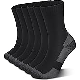 ACTINPUT 3 Pairs Merino Wool Hiking Socks Warm Thermal All Seasons Cushioned Moisture Wicking Socks for Women & Men