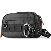 Fitdom Tactical Toiletry Bag Dopp Kit Case For Men. Perfect For Travel & Storage. Fits Large & Small Cosmetic Makeup, Clipper, Toothbrush, Shower, Shaving & Grooming Care. Best Overnight Organizer