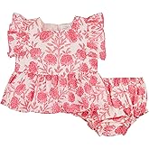 Mud Pie baby-girls Mud Pie Children's Square Neck Pinafore