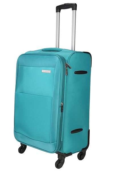 Nasher Miles Polyester 20Inch Cyan Manarola Soft-Sided Cabin Luggage Bag Cyan 20 Inch | 51Cm Trolley Bag