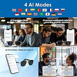 GetD AI Glasses, AI Real-time Translation with 147