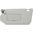 SCITOO Grey Left Driver Side Interior Sun Visor fit for Nissan Pathfinder 2013-2019 for Infiniti QX60 2014-2017 for Infiniti JX35 2013 with Sunroof (OE:96401-9PB0A)