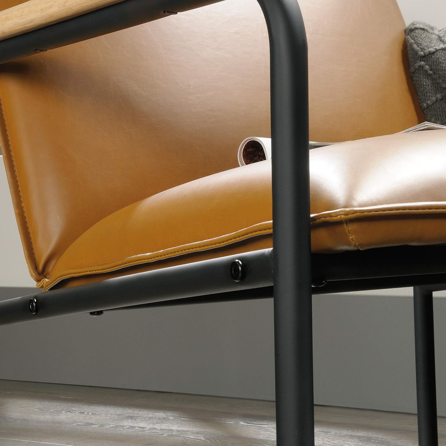 Sauder Boulevard Café Lounge Chair, Camel finish: Furniture & Decor