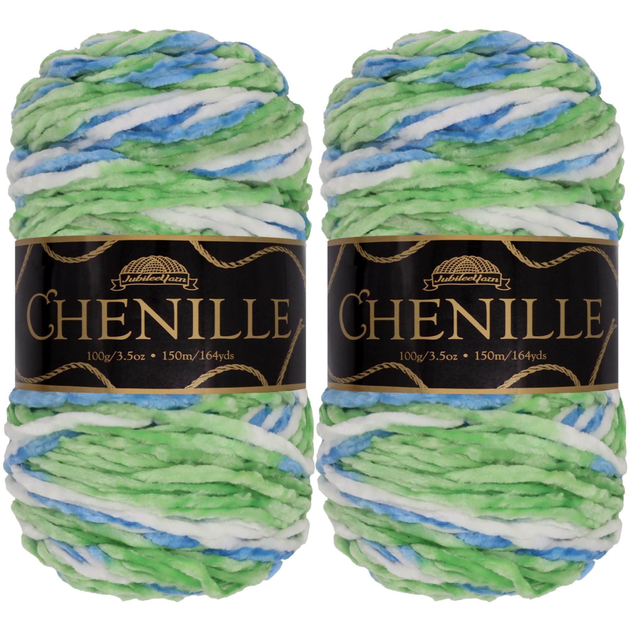JubileeYarn Chenille Yarn - Worsted Weight - 100g/Skein - Annwn - 2 Skeins — image 1