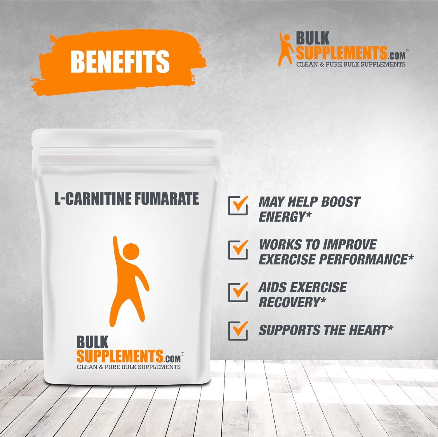 Bulksupplements L-Carnitine Fumarate (250 Grams): Health & Personal Care