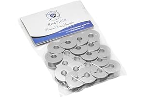 SEWNOTE Metal L Bobbins Brother PR600 PR620 PR650 PR-1000 PQ1500 BERNINA 1000 1001 1007 (20 Pack)