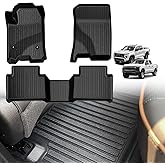 TripleAliners Truck Mat Compatible with 2023-2026 Colorado & Canyon Accessories, Floor Mats Heavy Duty Custom Fit All Weather Protection TPE Pickup Liner