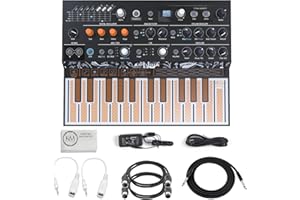 Arturia MicroFreak - Hybrid Analog/Digital Synthesizer with Advanced Digital Oscillators Bundled with 2 MIDI Cables + Instrument Cable (3 Items)