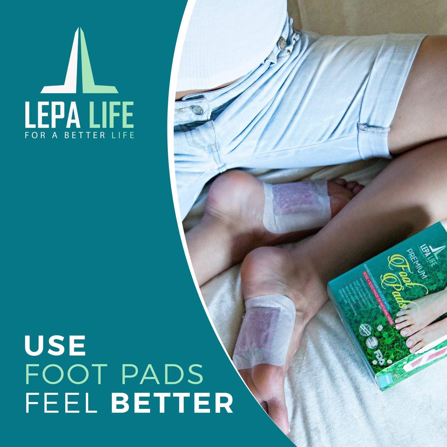 Premium Aromatherapy Rose Foot Pads - Stress, Pain Relief - Natural Better Sleep Aid - Energy Booster - Odor Eliminator, Relaxing Feet Health Care Ginger Pad by Lepa Life - Set of 20 (Rose): Health & Personal Care