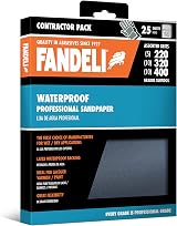 Fandeli Waterproof Sandpaper 25pk 2000 Grit Wet Dry Car Wood Metal Sanding view 2