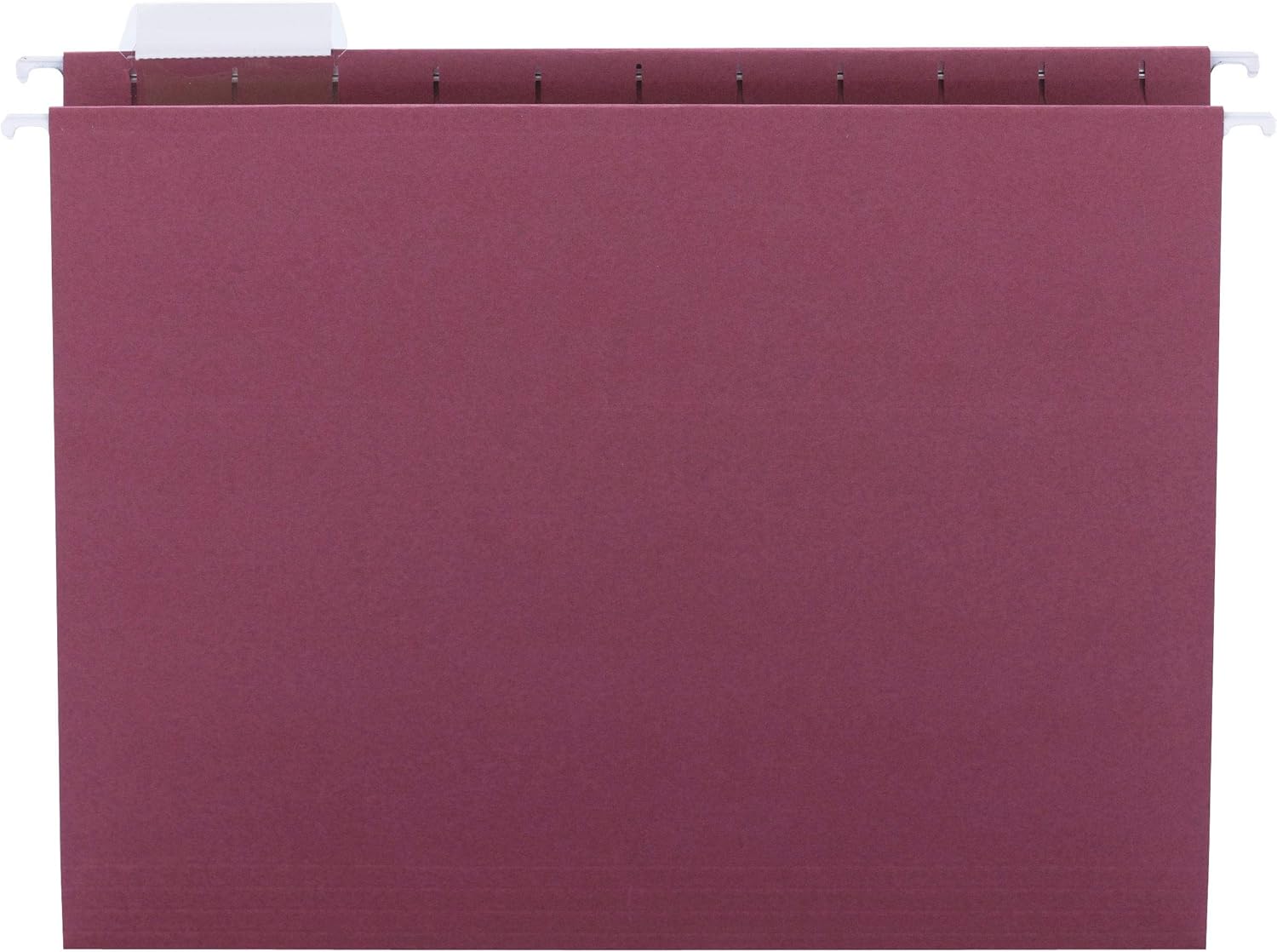 Smead Colored Hanging File Folder with Tab, 1/5-Cut Adjustable Tab, Letter Size, Maroon, 25 per Box (64073) : Hanging File Folders : Office Products