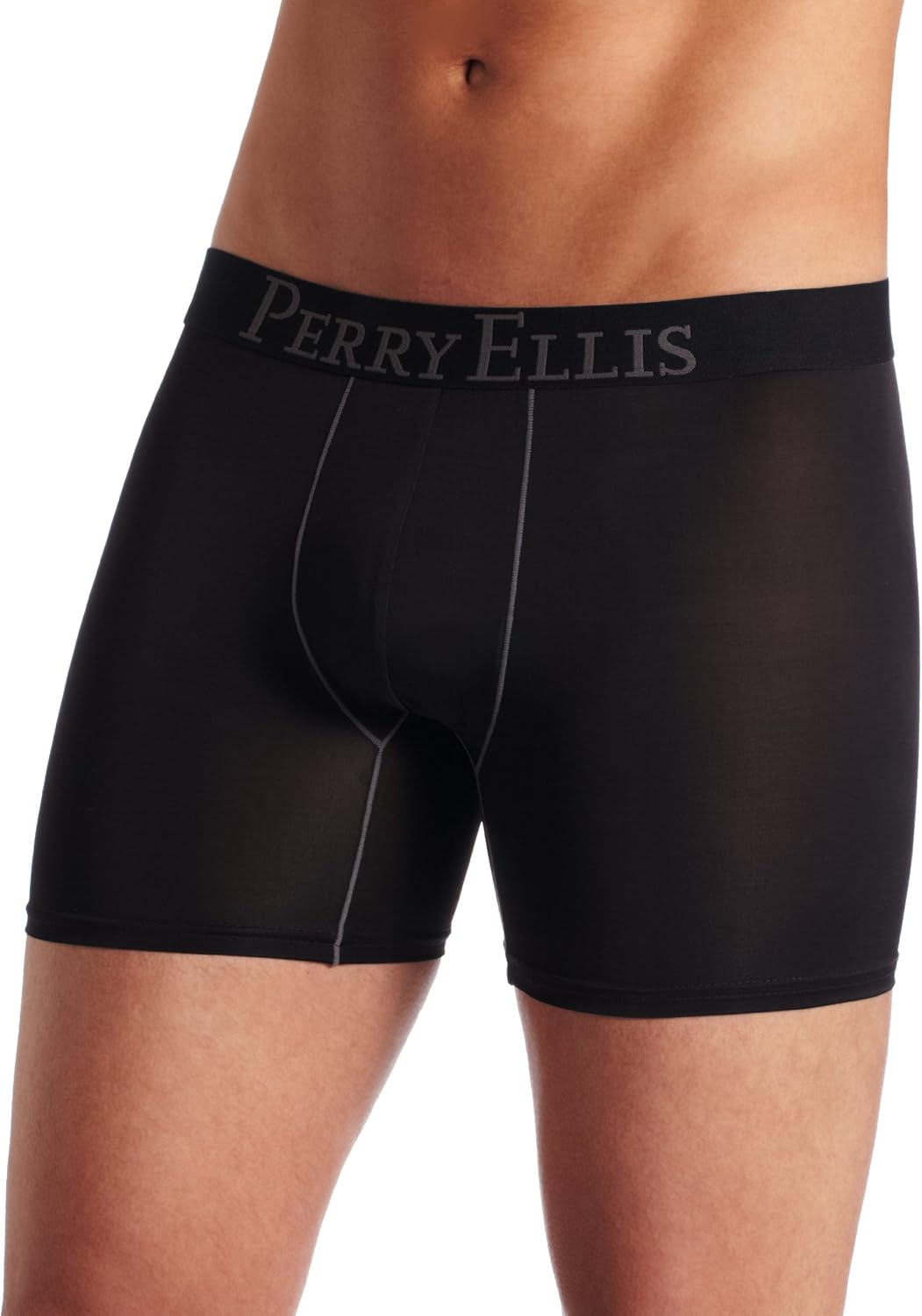 Perry Ellis Men's Luxe Boxer Brief, Black, XLarge at Amazon Men’s