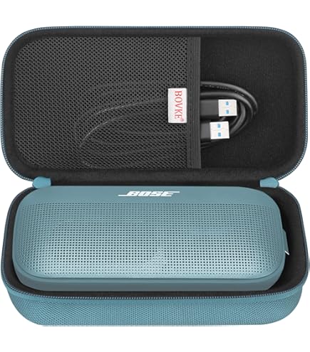 Étui De Protection Rigide Pour Enceinte Bose SoundLink Flex – Matériau EVA – Bandoulière Incluse – Poche Pour Accessoires - 10