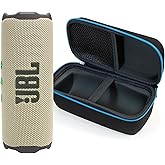 JBL Flip 7 (Sand) + Bundle with divvi! Protective Hardshell Case (Black)