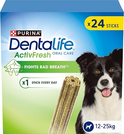 Dentalife ActivFresh Medium Dental Chicken Dog Chews 24 Sticks Pack 2