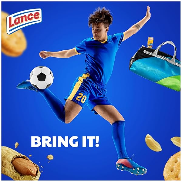 LANCE SANDWICH CRACKERS, TOASTY PEANUT BUTTER, 20 INDIVIDUALLY WRAPPED PACKS, 6 SANDWICHES EACH
