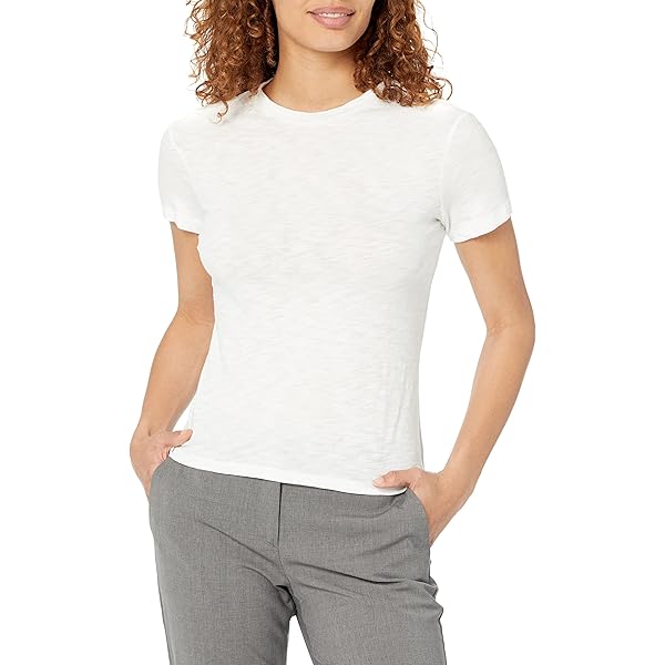 Theory Women's Trim Basic Wool Tee, Cool Heather Grey, P at