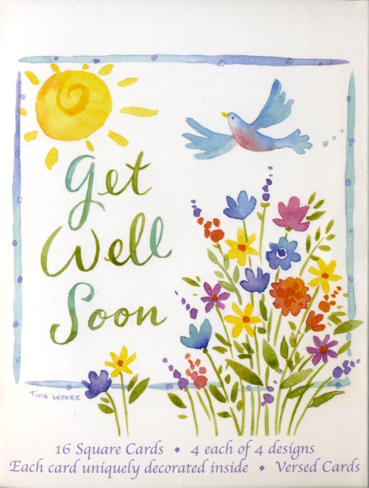 Driftwood Designs Tina Wenke Get Well Soon 16 Card Box