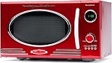 Nostalgia Retro Countertop Microwave Oven 800W 25.4L 12 Settings Red view 1