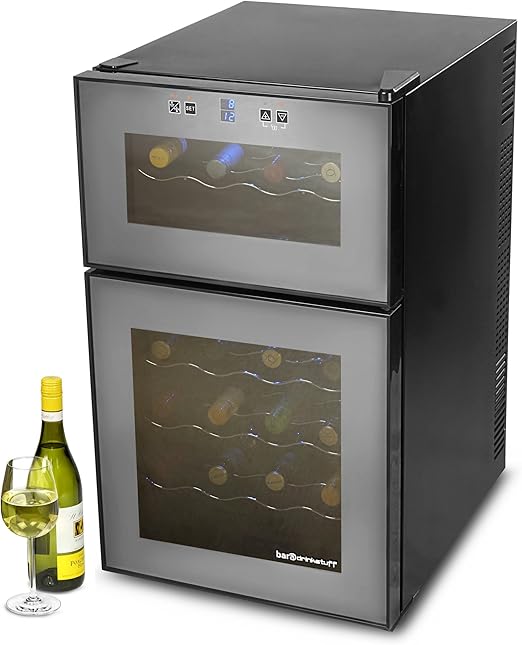 bardrinkstuff VinoTech 24 Bottle Dual Zone Wine Cellar 69 Litre Dual