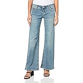 True Religion Women's Bobbi Low Rise Baggy Jeans – Big T Flap Pockets & Relaxed Fit