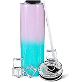 Ice Shaker Insulated Stainless Steel Tumbler | 20 oz, Mermaid | 24+ Hours Cold & 6+ Hours Hot | Removable Straw and Drink Spout | Odor-Free Tumbler Cup Water, Coffee, Tea, Smoothies, Cocktails