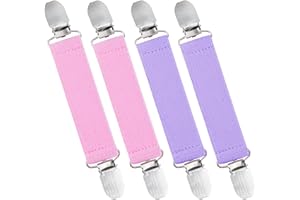 Wisdompro Lot de 4 pinces à gants avec sangles élastiques pour enfants, tout-petits et adultes