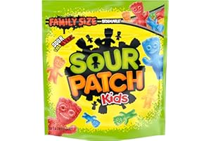MONDELEZ INTERNATIONAL Chewy & Soft Sour Patch Kids, Assorted Fruits, Family Size, 1.8 lb