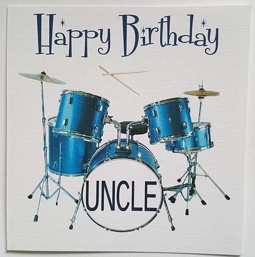 Handmade Cards By Veronica Joyeux Anniversaire Uncle Kit Tambour Carte Faite A La Main Amazon Fr Cuisine Maison