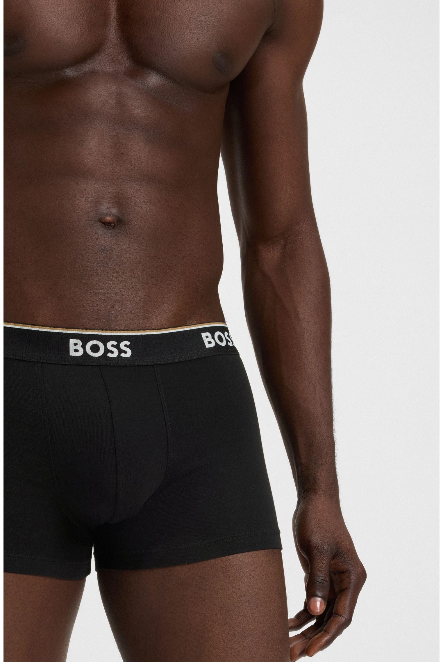 BOSS Hugo Herren Trunk 3p Co/EL Boxershorts, New - Black1, XL 3