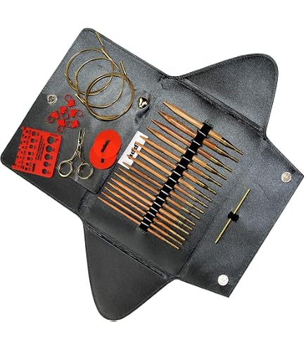 Amazon.com: Addi Click interchang. Needle case Bamboo 3.50-8.00mm - 1pc