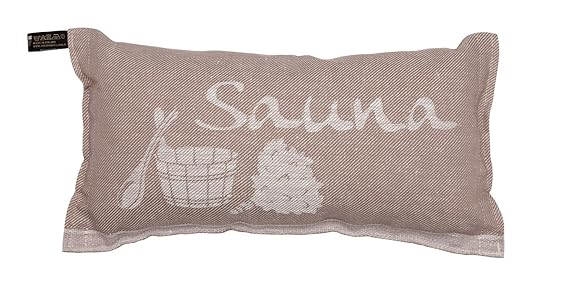 JOKIPIIN | Saunakissen und Reisekissen SAUNA, Leinen natur/beige, made in Finland