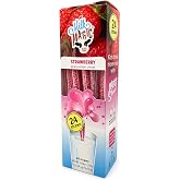 Milk Magic Flavored Milk Straws for Kids, Strawberry, 24 Pack | Low Sugar, Only 20 Calories Per Straw, Gluten-Free, BPA-Free, Non-GMO, No Refrigeration, Lunchbox Ready