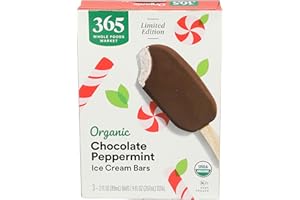 365 By Whole Foods Market, Organic Chocolate Peppermint Ice Cream Bars, 9 Ounce