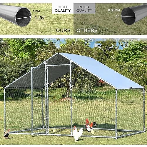 Tube Chicken Coop Chicken Run Chicken Pen Outdoor Walkin