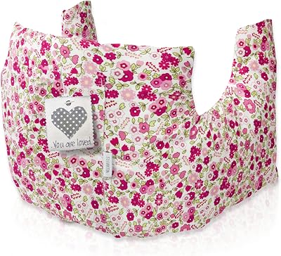 W&F HOME Post Mastectomy Pillow Pink Flower Chest Buddy Recovery Pillow